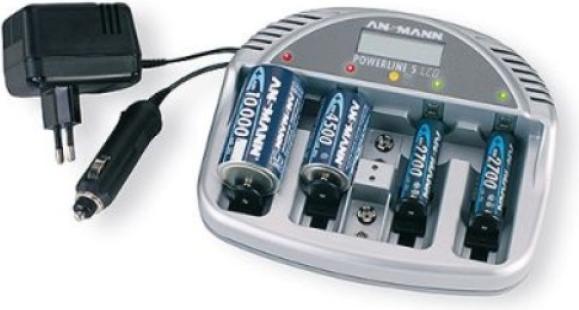 Actual product image Ansmann Powerline 5 LCD, charger with LCD display (1 pcs., AAA, C, AA, D, Chargers without battery)