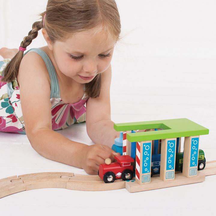 Actual product image Bigjigs Wooden rail washers for trains