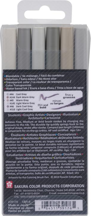 Produktbild Sakura Koi Farbe Pinsel-Set (6 x)