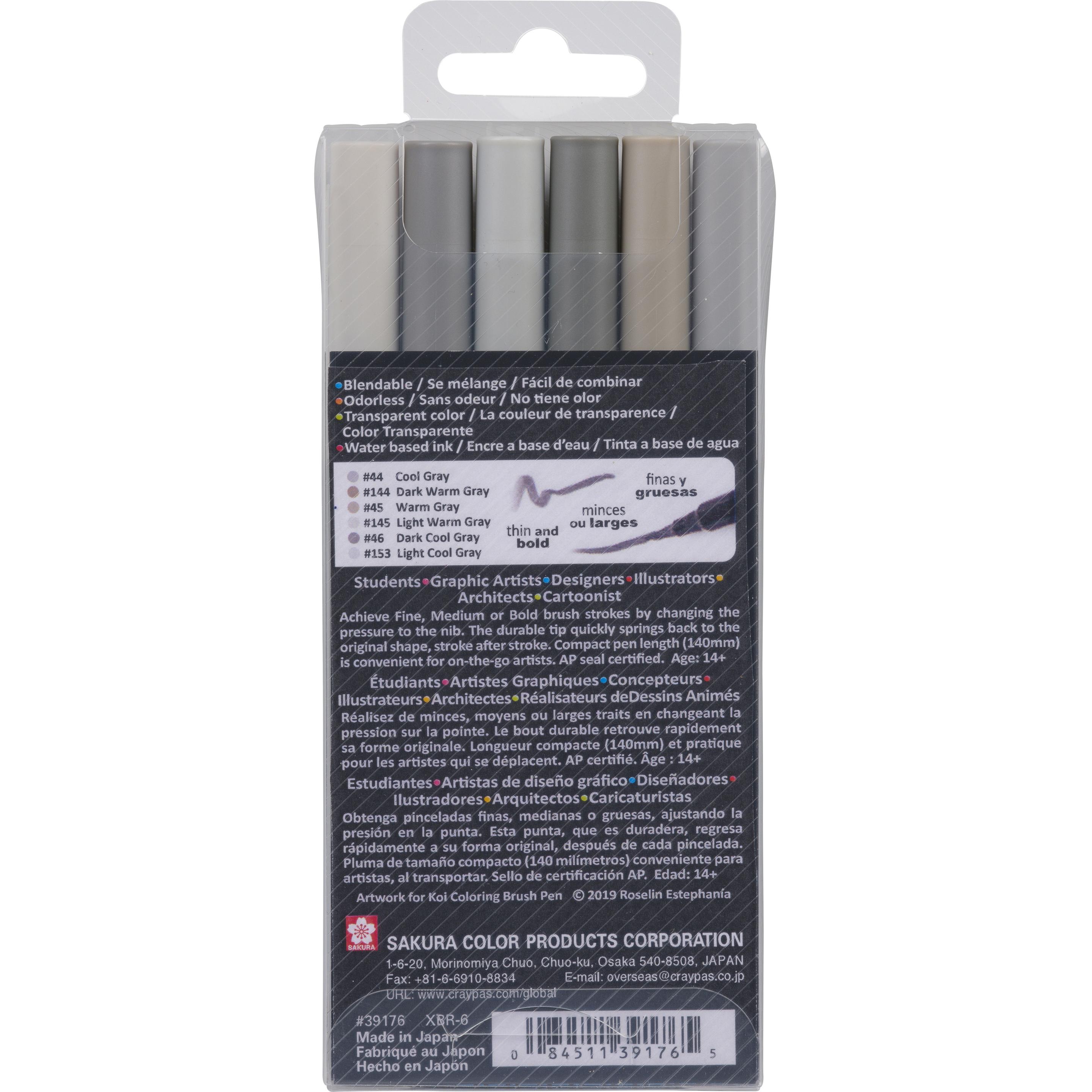 Sakura, Malstifte, Koi Farbe Pinsel-Set (Mehrfarbig, 6 x)