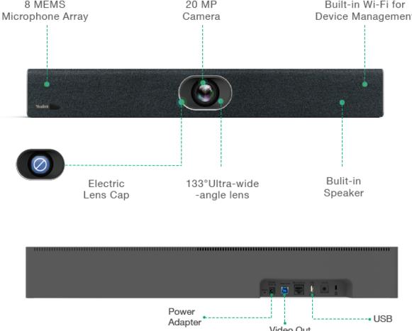 Productafbeelding Yealink UVC40 E2 alles-in-één USB-videobalk