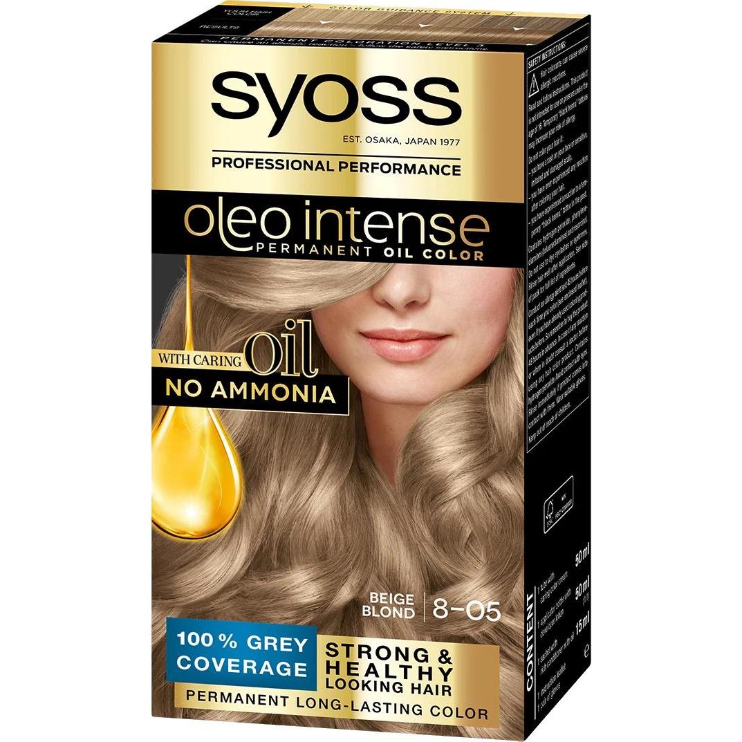 Syoss, Haarfarbe, OLIO INTENSE tinte sin amoniaco #8.05-rubio beige 5 pz (8-05)