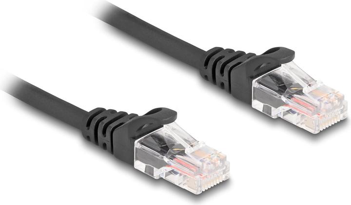 Produktbild Delock RJ45 Spiralkabel Stecker zu Stecker Cat.5e 2 m schwar (UTP, CAT5e, 2 m)