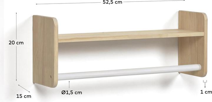 Produktbild Kave Home Florentina (52.50 x 15 x 20 cm)