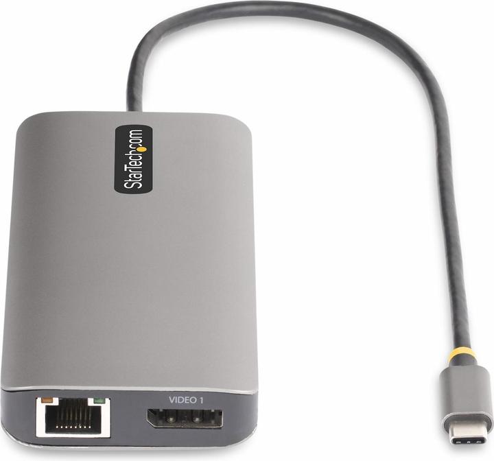 Produktbild StarTech COM Drei Monitor USB-C Multiport Adapter 2x 4K 60Hz + 4K 30Hz HDMI & DP 4x USB-A 100W GbE L (USB-C, 3 Ports)