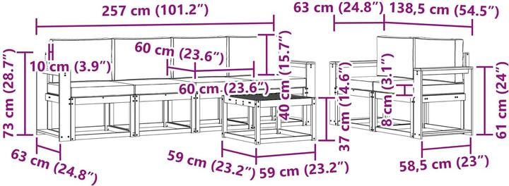 Produktbild vidaXL Outdoor-Sofagarnitur