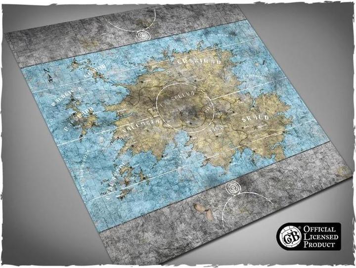 Actual product image Deep-Cut Studio 91MATGBM - Playmat - Navigators Guild Ball Playing Field, Mouse Pad, Size 91 × 91 cm (Foam material)