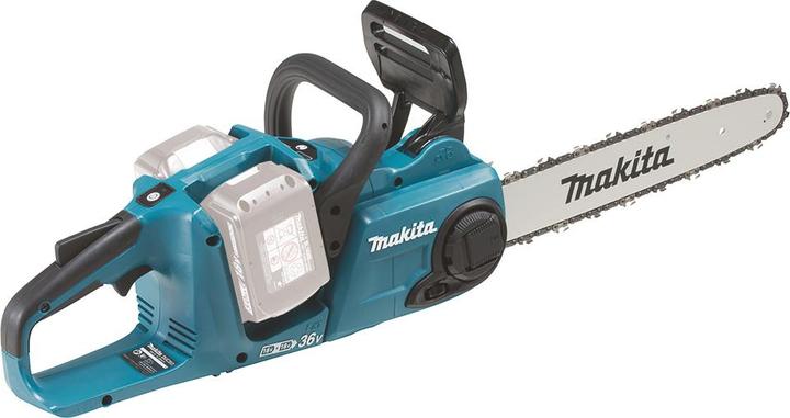 Produktbild Makita DUC 353 PG4 Akku Kettensäge 36V ( 2x18V ) Brushless 35 cm + 4x 6,0 Ah Akku + Doppelladegerät (Akku Kettensäge)