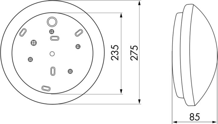 Immagine prodotto BEG B.E.G. HF-L1 apparecchio circolare per montaggio a parete o a soffitto HFL1 (E27)