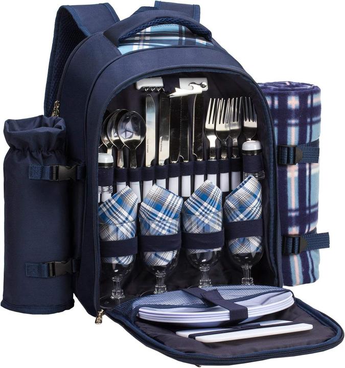 Actual product image Eono Picnic Backpack (Blue)
