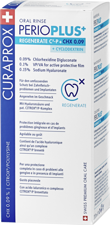 Actual product image Curaprox Perio Plus Regenerate (200 ml, Mouthwash)