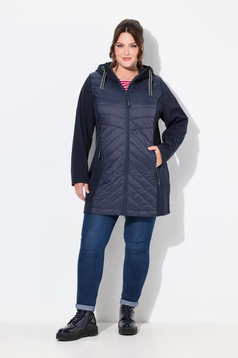 Image du produit Ulla Popken Veste Softshell HYPRAR à capuche, déperlante (50, 52)
