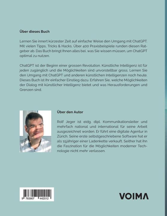 Actual product image Einstieg in ChatGPT (German, Rolf Jeger, 2023)