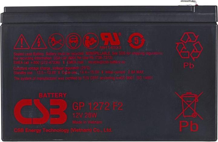 Image du produit Orvaldi CSB GP1272F2 Batterie 12V 7 2Ah (12 V, 7.20 Ah)