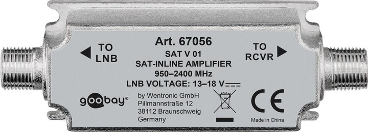 Actual product image Goobay SAT antenna amplifier 950 MHz - 2400 MHz (Amplifier)
