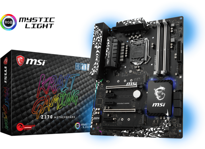 Image du produit MSI Z370 Krait Gaming (LGA 1151, Intel Z370, ATX)