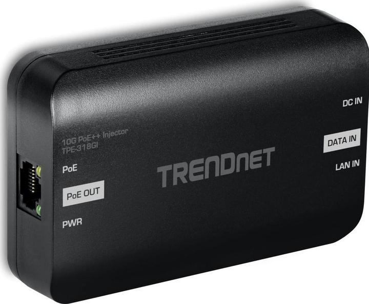 Produktbild Trendnet 10G PoE++ Injector (802.3af (PoE), 802.3at (PoE+), 802.3bt (PoE++), 90 W)