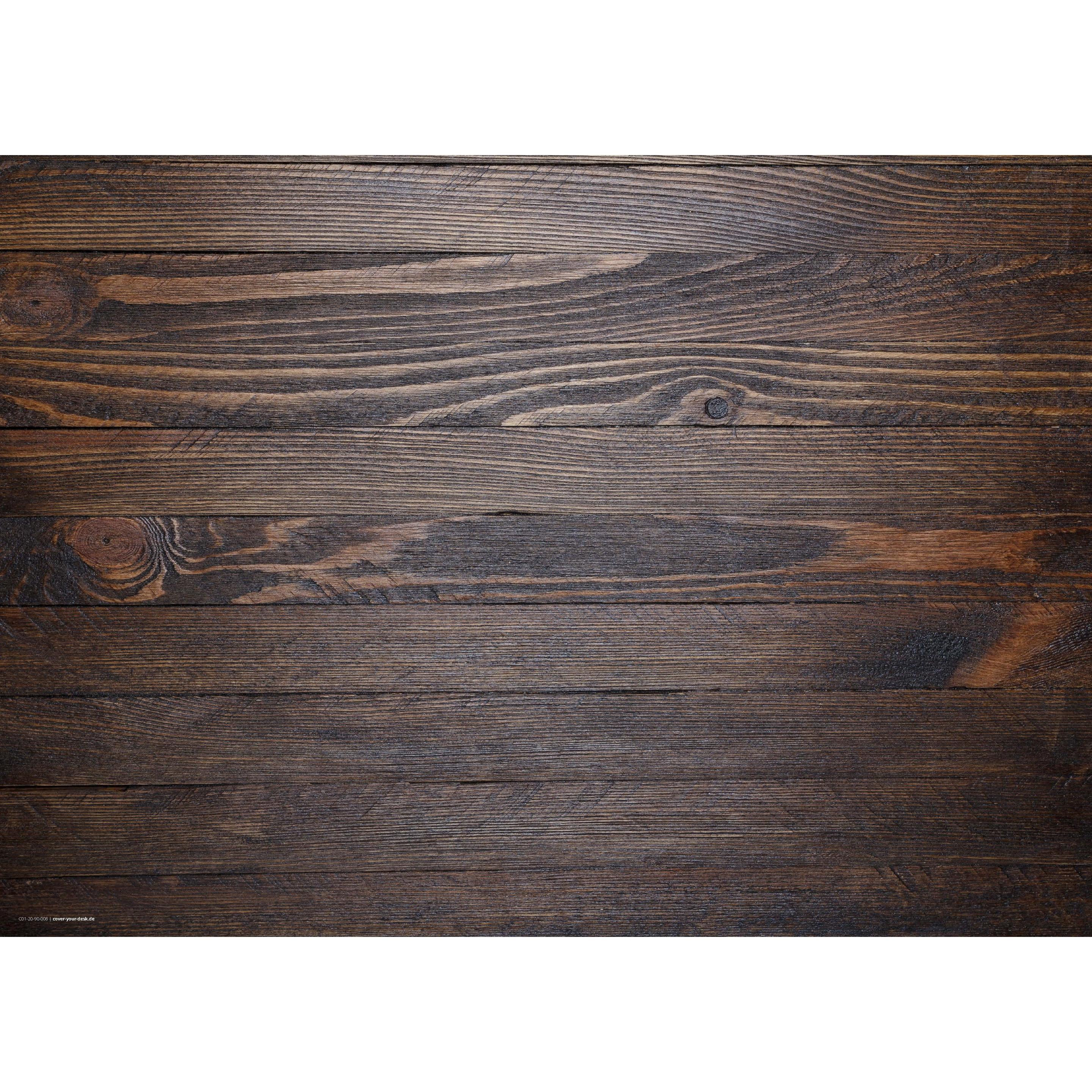 CoverYourDesk, Unterlage, Schreibtischunterlage Holzoptik dunkelbraun