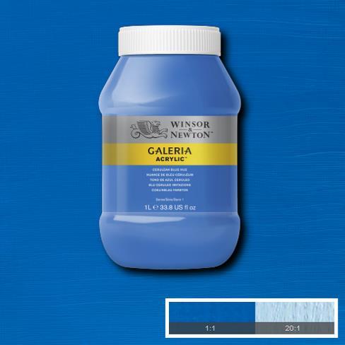 Immagine prodotto Winsor & Newton Galeria Acrylic 1L Cerulean Blue Hue 138 (Tonalità blu ceruleo, 1000 ml)