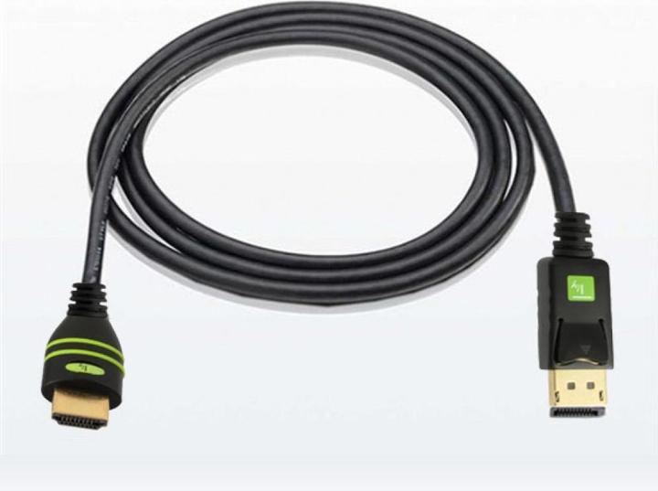 Actual product image Techly DisplayPort — HDMI (Typ A) (2 m)