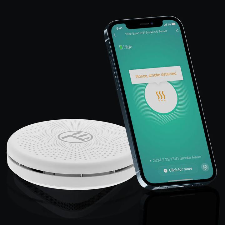 Image du produit Tellur Capteur Smart WiFi Smoke et CO blanc