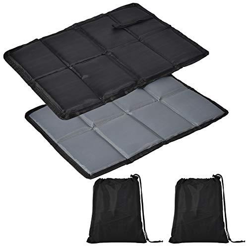 Alopini Pack de 2 coussins d'assise d'extérieur Pliables, Tapis d'assise journaliers Imperméables