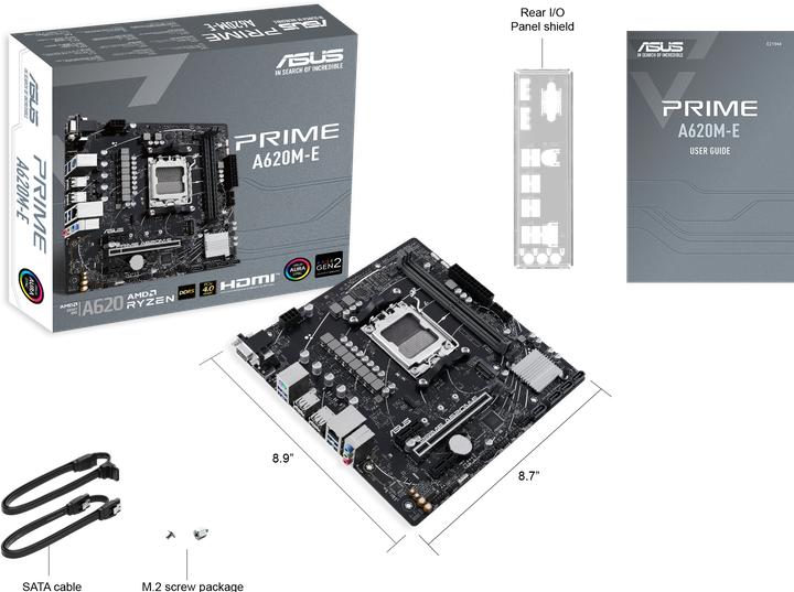 Actual product image ASUS PRIME A620M-E-CSM (AM5, AMD A620, mATX)
