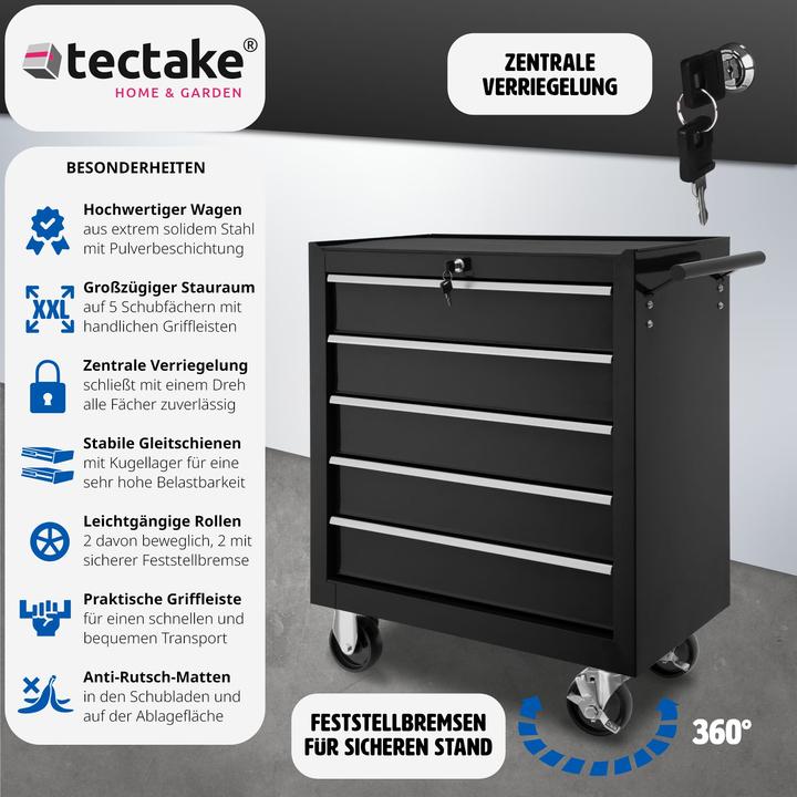 Image du produit tectake Chariot à outils (1 x)
