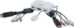 Produktbild Dexlan DisplayPort / USB Mini KVM Switch with Audio & Mic- 2 Ports