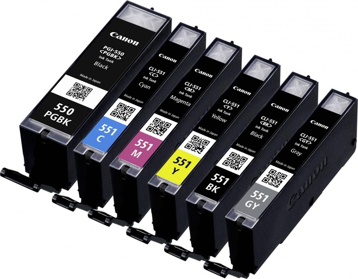 Produktbild Canon Cli-551/Pgi-550 (M, PGBK, BK, GY, Y, C)