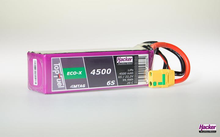 Image du produit Hacker Pack LiPo TF ECO-X 4500mAh 6S MTAG (22.20 V, 4500 mAh)