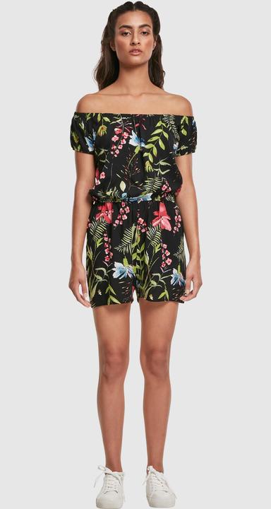 Produktbild Urban Classics Ladies AOP Off Shoulder Short Jumpsuit (L)