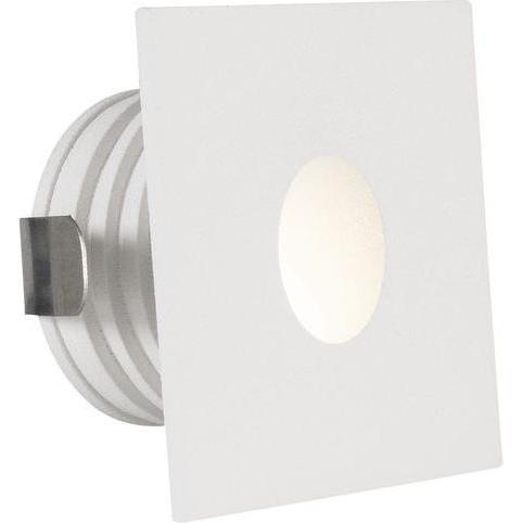 Nova Luce, Gartenbeleuchtung, PASSAGIO LED Wandeinbauleuchte Weiss 1W IP54 Warmweiss 3,9x2,2x3,9cm 8058001