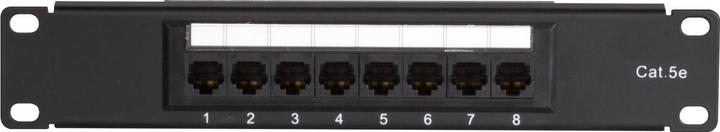 Produktbild DS-IT Patchpanel 10”, 8-fach UTP Patchpanel CAT 5e