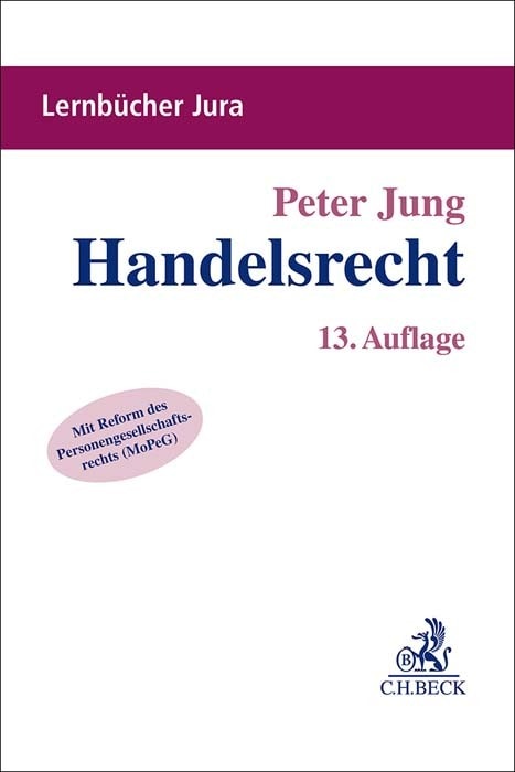 Produktbild Handelsrecht (Deutsch, Jung, Peter(Dr.), 2023)