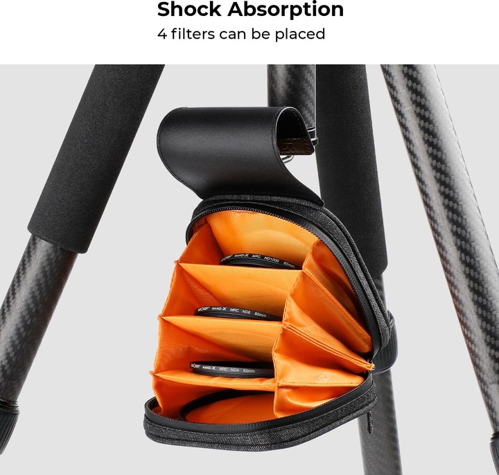 Actual product image K&F Concept 4-Pocket Filter set storage bag KF13.117 (Filter bag, 95 mm)