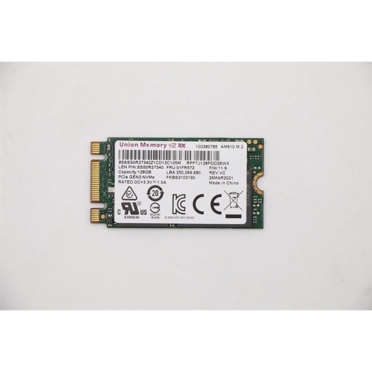 Lenovo UMIS AM610 128GB M.2 PCIe 2242 RPFTJ128PDD2EWX SSD (128 GB, M.2 2242), SSD