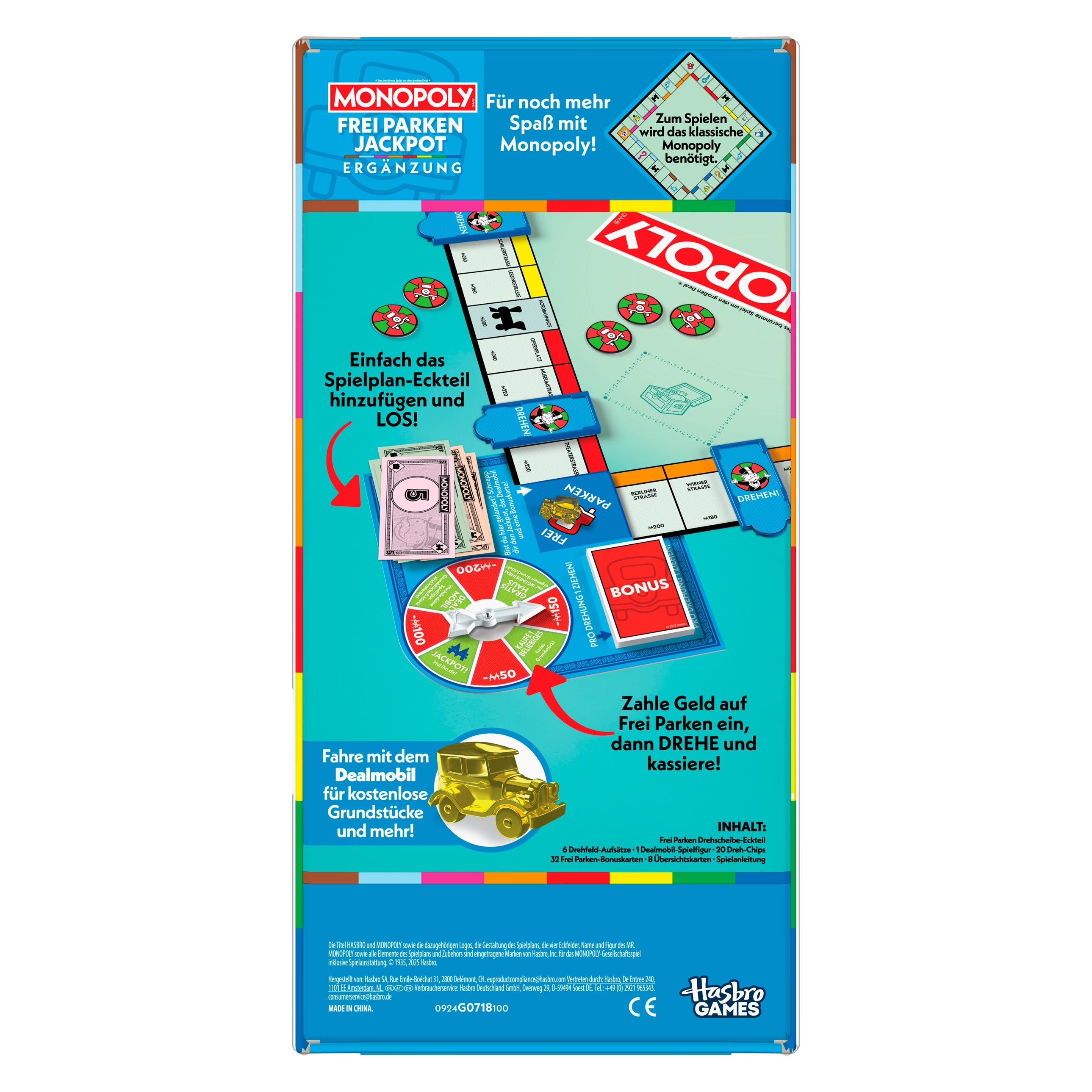 Monopoly AGGIUNTO Libero Parcheggio Jackpot (per giocare è necessario