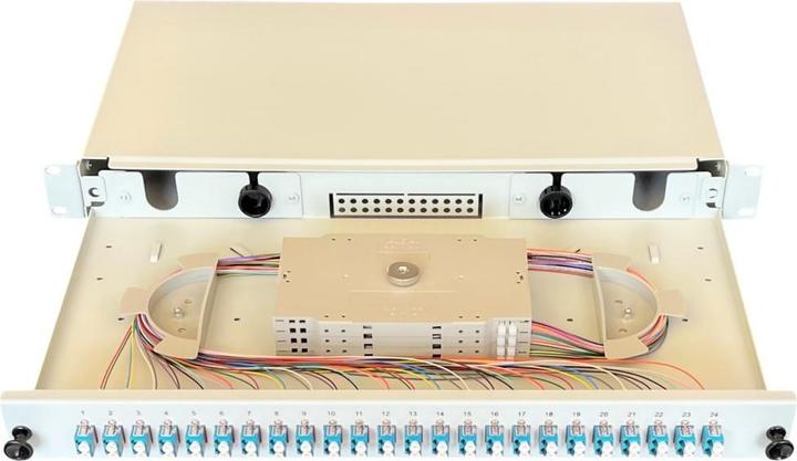 Actual product image Paschke Splice box/patch panel 48.30cm (19") 24xLCd OM3 AQUA 442405-4K-24SA