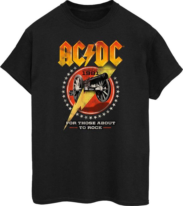 Actual product image AC/DC Mens For Those About To Rock 1981 Cotton T-Shirt (M)