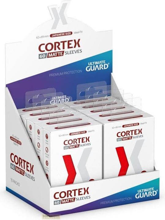 Produktbild Ultimate Guard 60 pochettes Cortex Sleeves format japonais Rouge Mat
