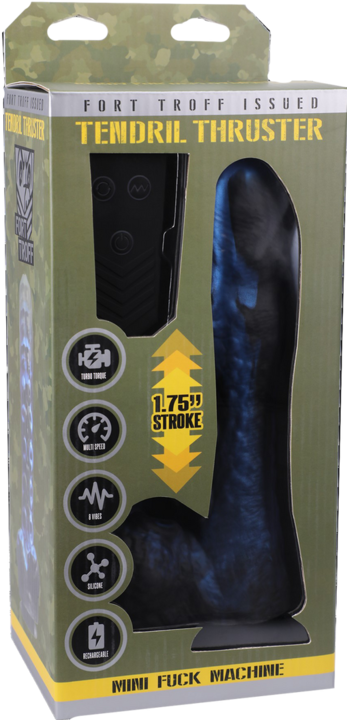 Actual product image Fort Troff Tendril Thruster - Mini Fuck Machine + Remote/Black