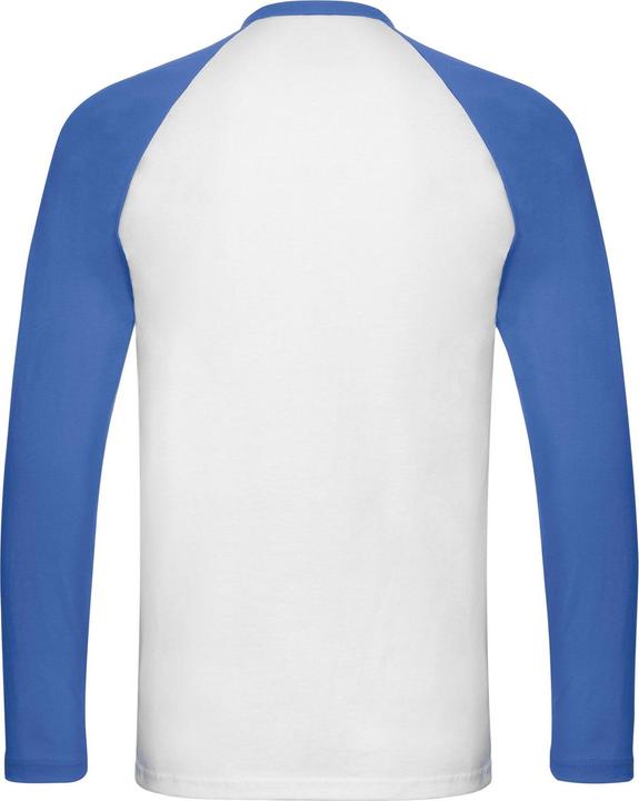 Produktbild Fruit of the Loom Adult Contrast Langarm Baseball TShirt (L)