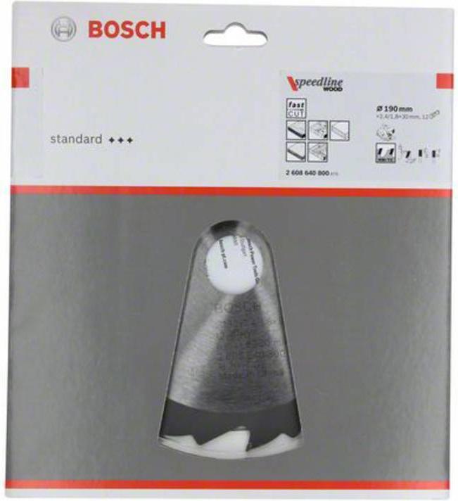 Actual product image Bosch Professional Zubehör PRO Wood circular saw blade, 190 x 2.4 x 30 mm
