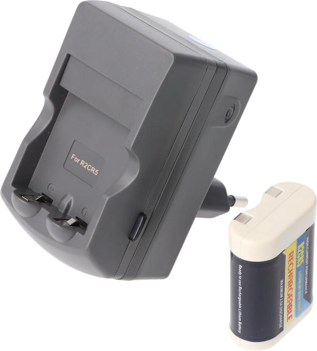 Image du produit AccuCell Schnellladegerät 2CR5 PowerSet inklusive dem Li-ion Akku 2CR5, 2CR5M, 2-CR5 M (2CR5, Piles rechargeables + chargeur)