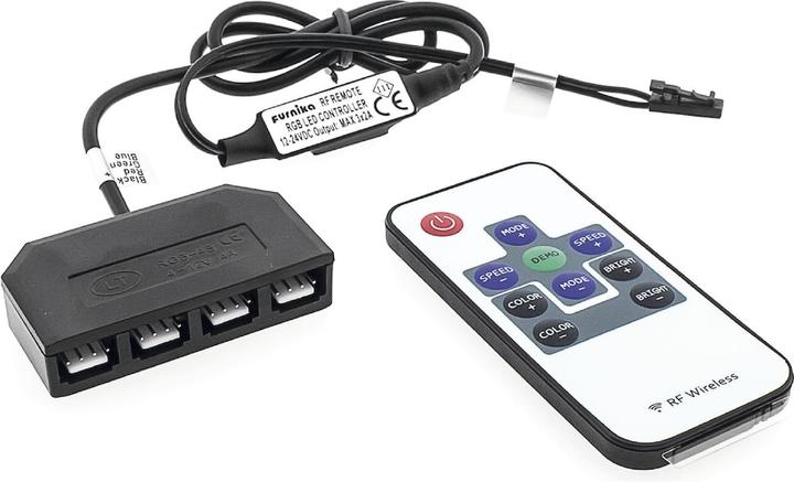 Produktbild Furnika Funkfernbedienung Mini RGB inkl. Empfänger, 12 VDC max. 24 W (8.60 cm)