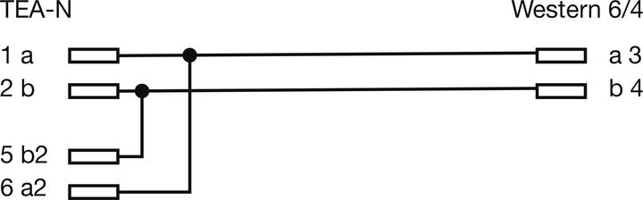Actual product image InLine TAE-N connection cable