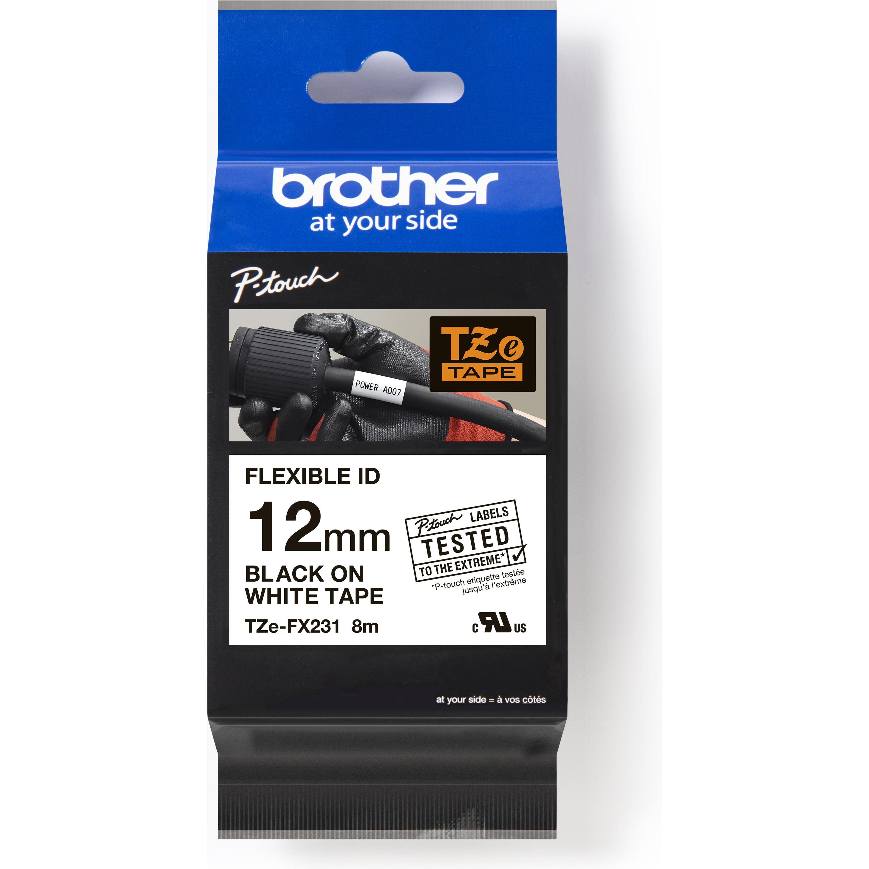 Brother, Beschriftungsband, Tze-Fx231 (1.20 cm, Schwarz)