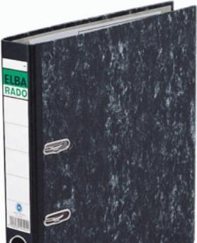 Actual product image Elba Folder rado 100081018 DIN A4 80mm cardboard black (100081018) (A4, 80 mm, 1 pcs.)