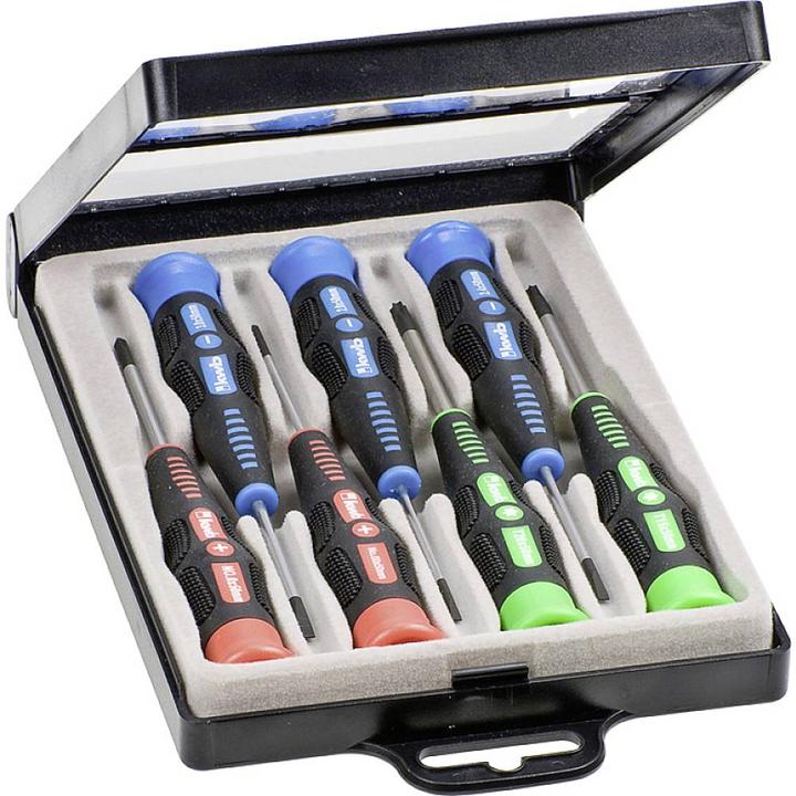 Actual product image kwb Professional precision screwdriver set 7 pcs. (Port, Torx (TX), Cross recess)
